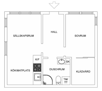 Lägenhet, 2 rooms, 65 sqm, Tyresö – bild 4