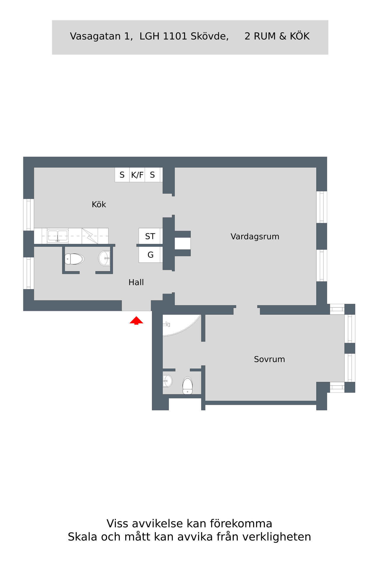 Lägenhet, 2 rooms, 86 sqm, Skövde – bild 11