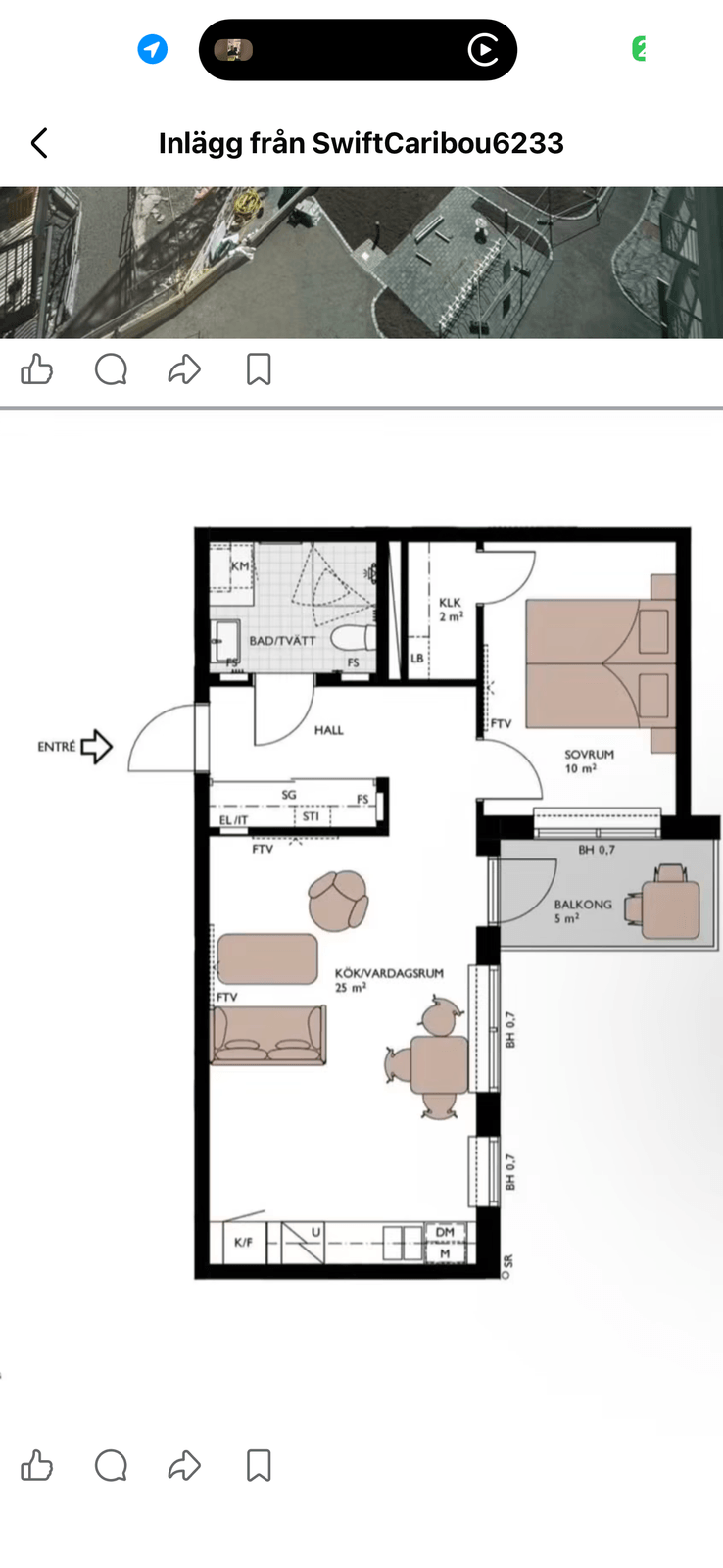 2 rok · 55 m² i Uppsala – Uppsala