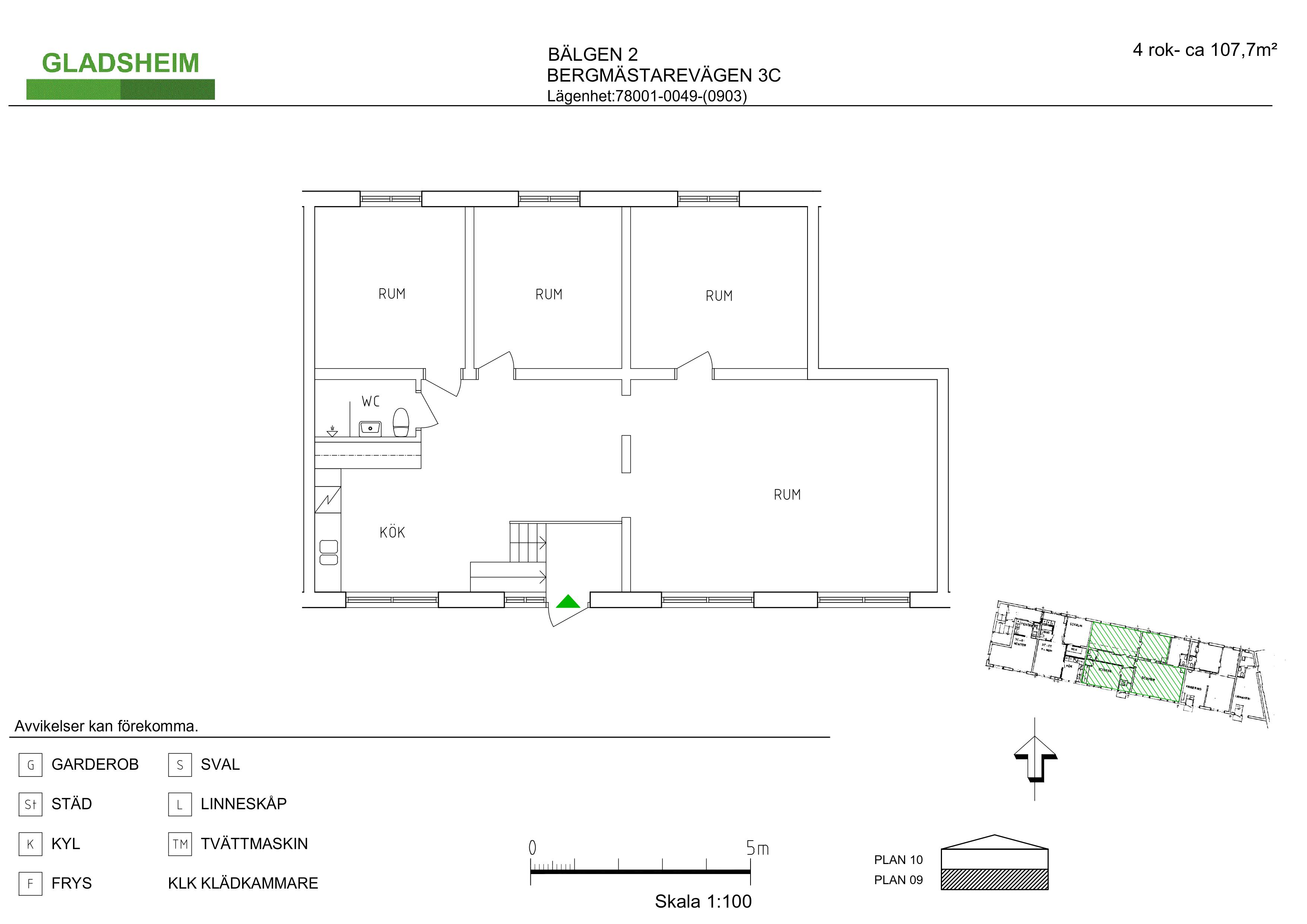 Lägenhet, 4 rooms, 107 sqm, Karlskoga – bild 4