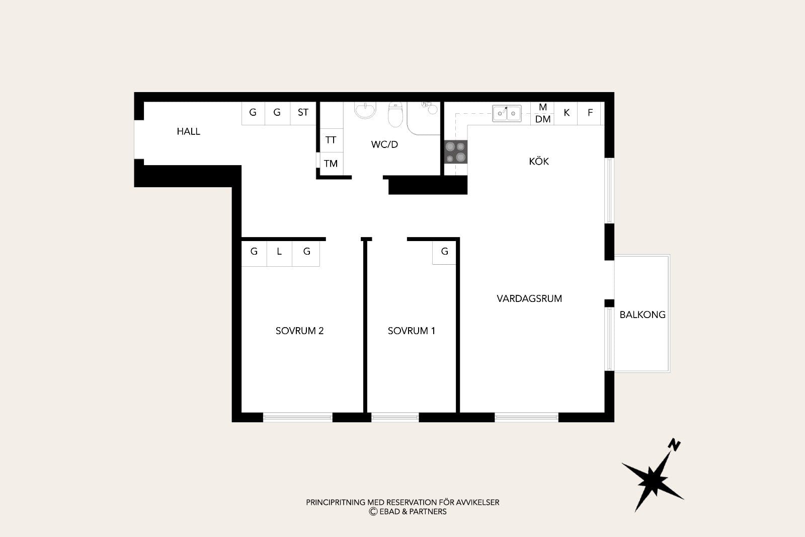 3 rok · 74 m² i Göteborg – bild 2