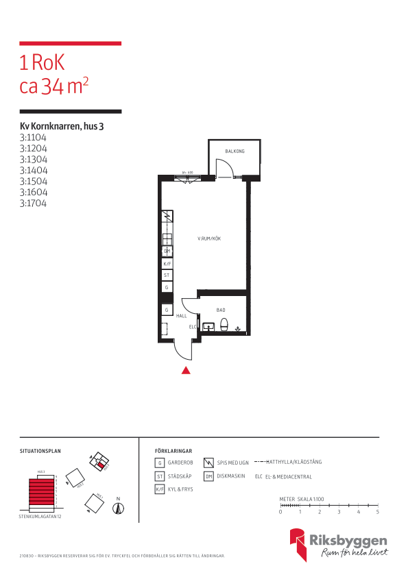 Lägenhet, 1 rooms, 34 sqm, Västerås – bild 15