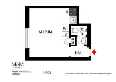 1 rok · 27 m² i Västerås – bild 7