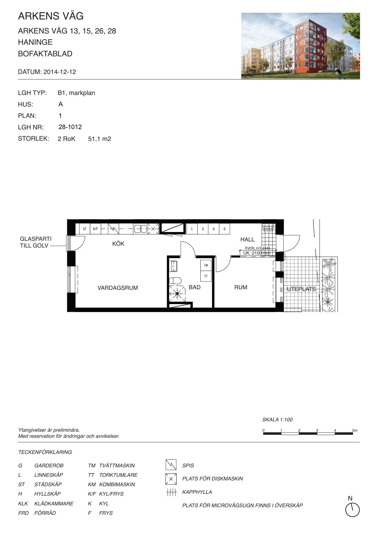 Lägenhet, 2 rooms, 51 sqm, Handen – bild 8