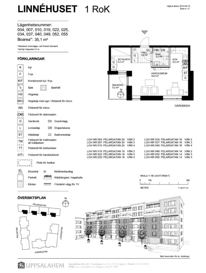 Lägenhet, 2 rooms, 35 sqm, Uppsala