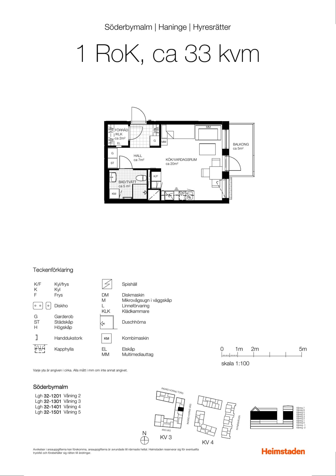 1 rok · 32 m² i Handen – bild 8