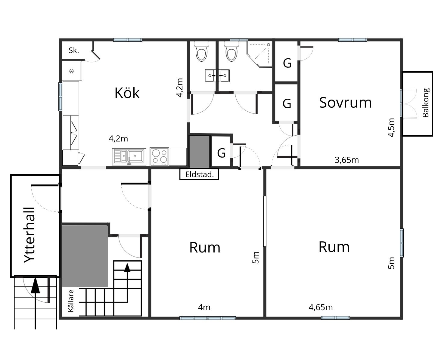 3 rok · 110 m² i Jönköping – Jönköping