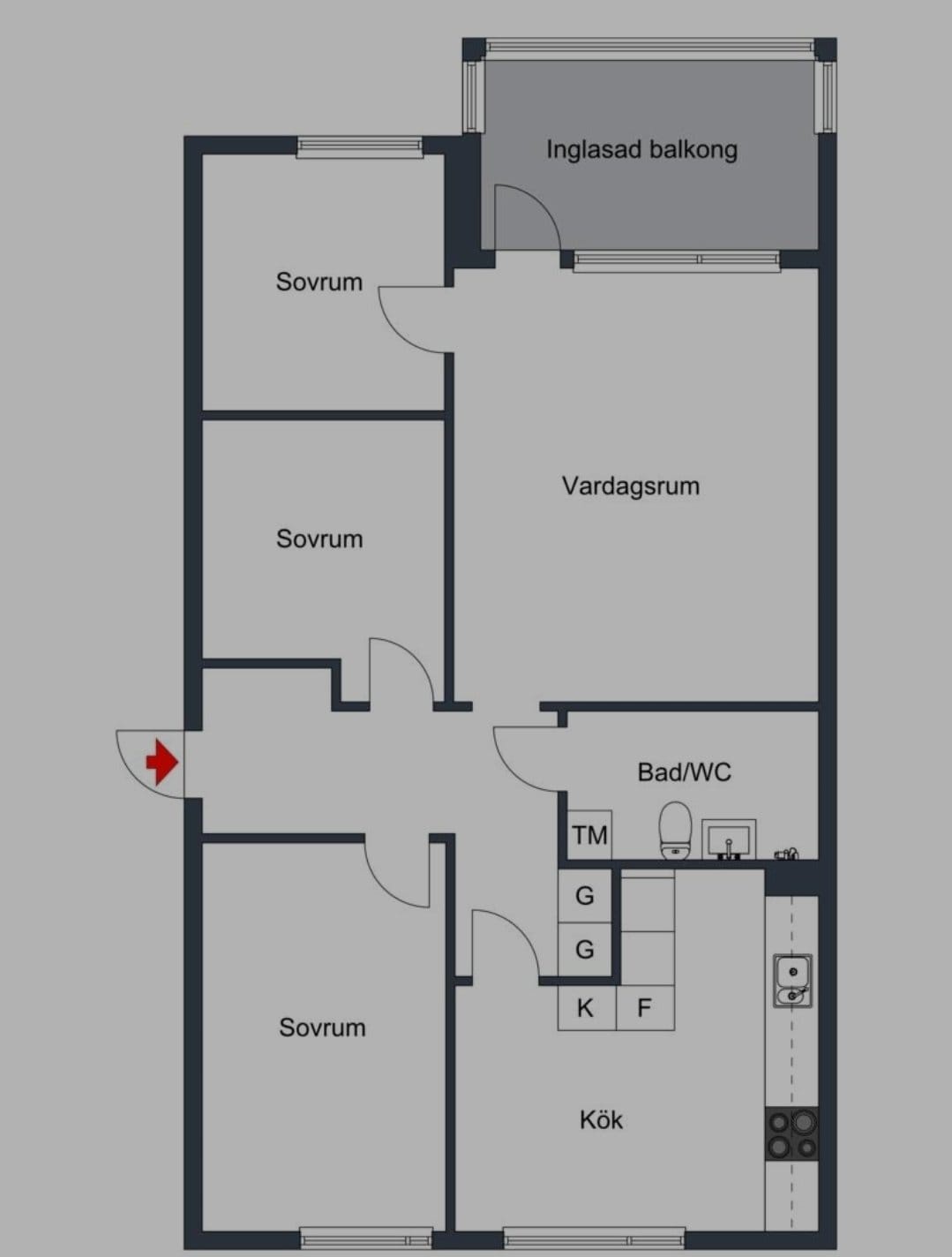 3 rok · 79 m² i Borlänge – bild 15