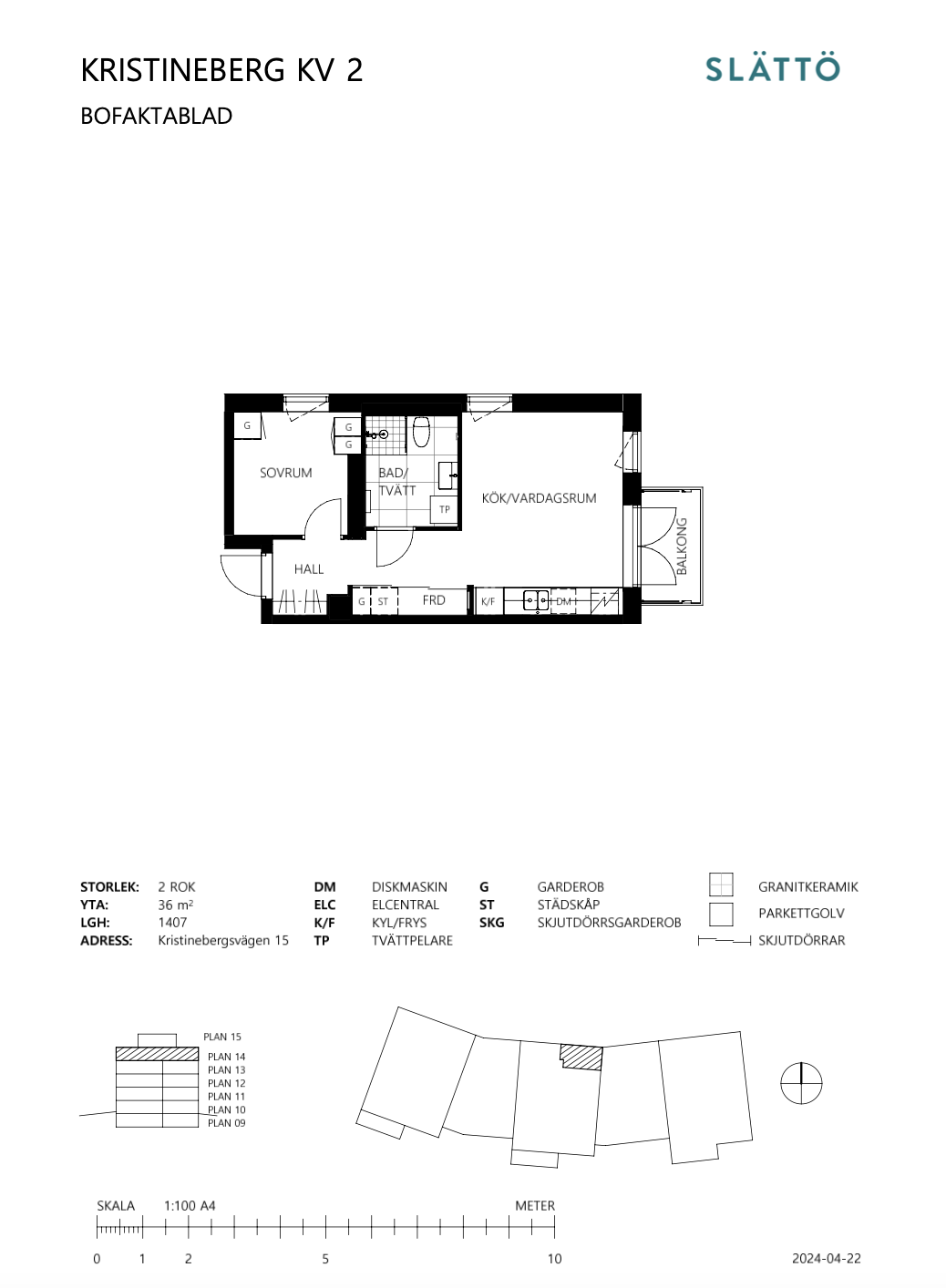 Lägenhet, 2 rooms, 36 sqm, Vallentuna – bild 9