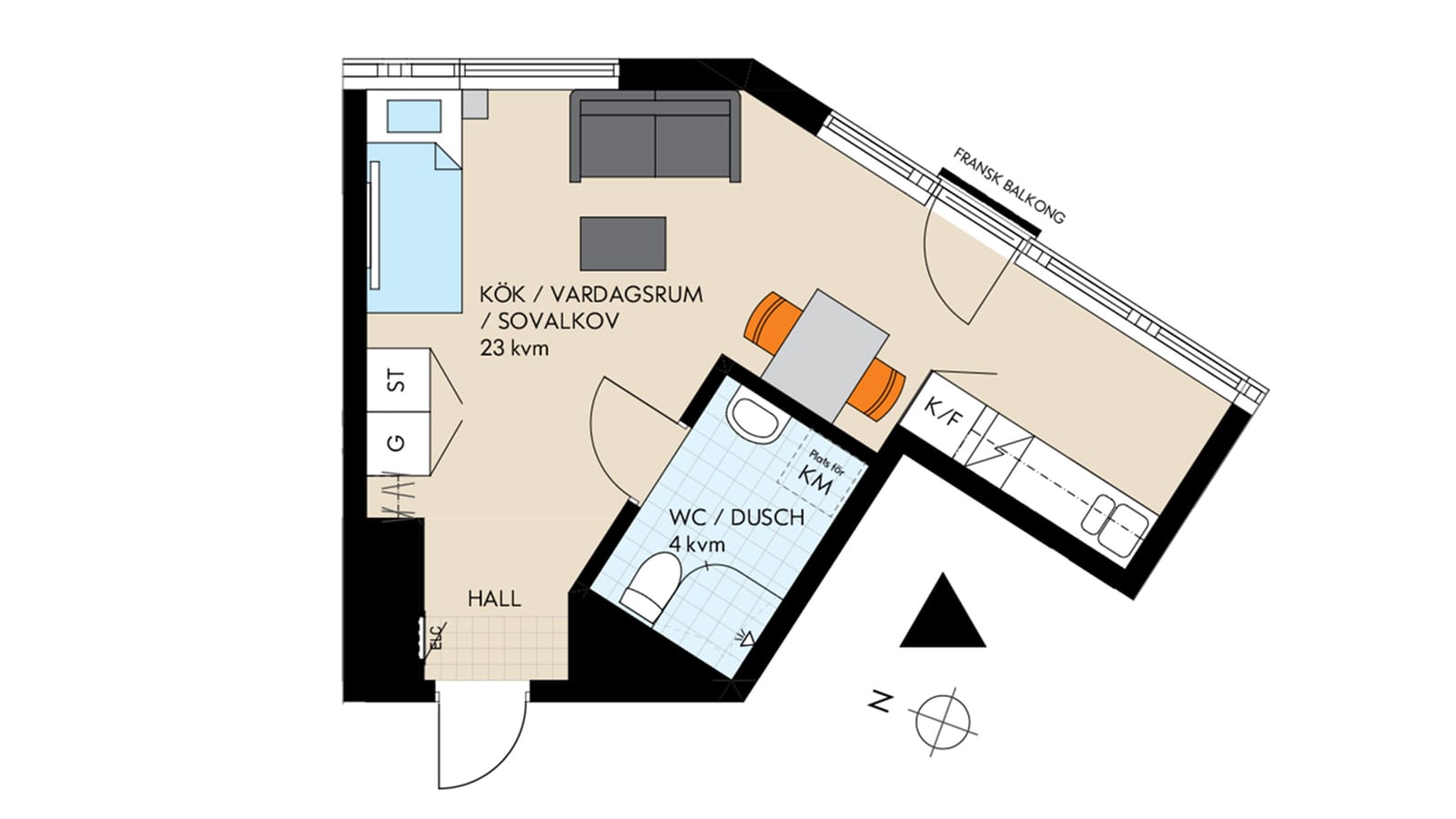 1 rok · 29 m² i Västerås – bild 4