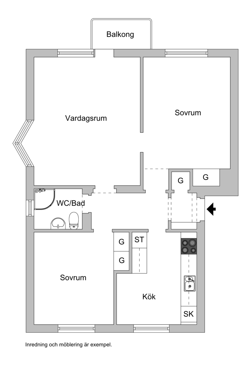 3 rok · 71 m² i Halmstad – bild 2
