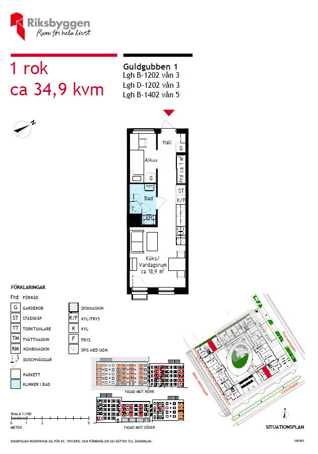 Lägenhet, 1 rooms, 34 sqm, Helsingborg – bild 6