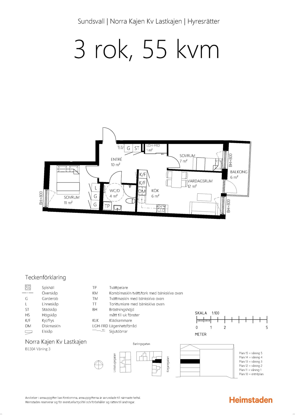 3 rok · 55 m² i Sundsvall  – bild 10