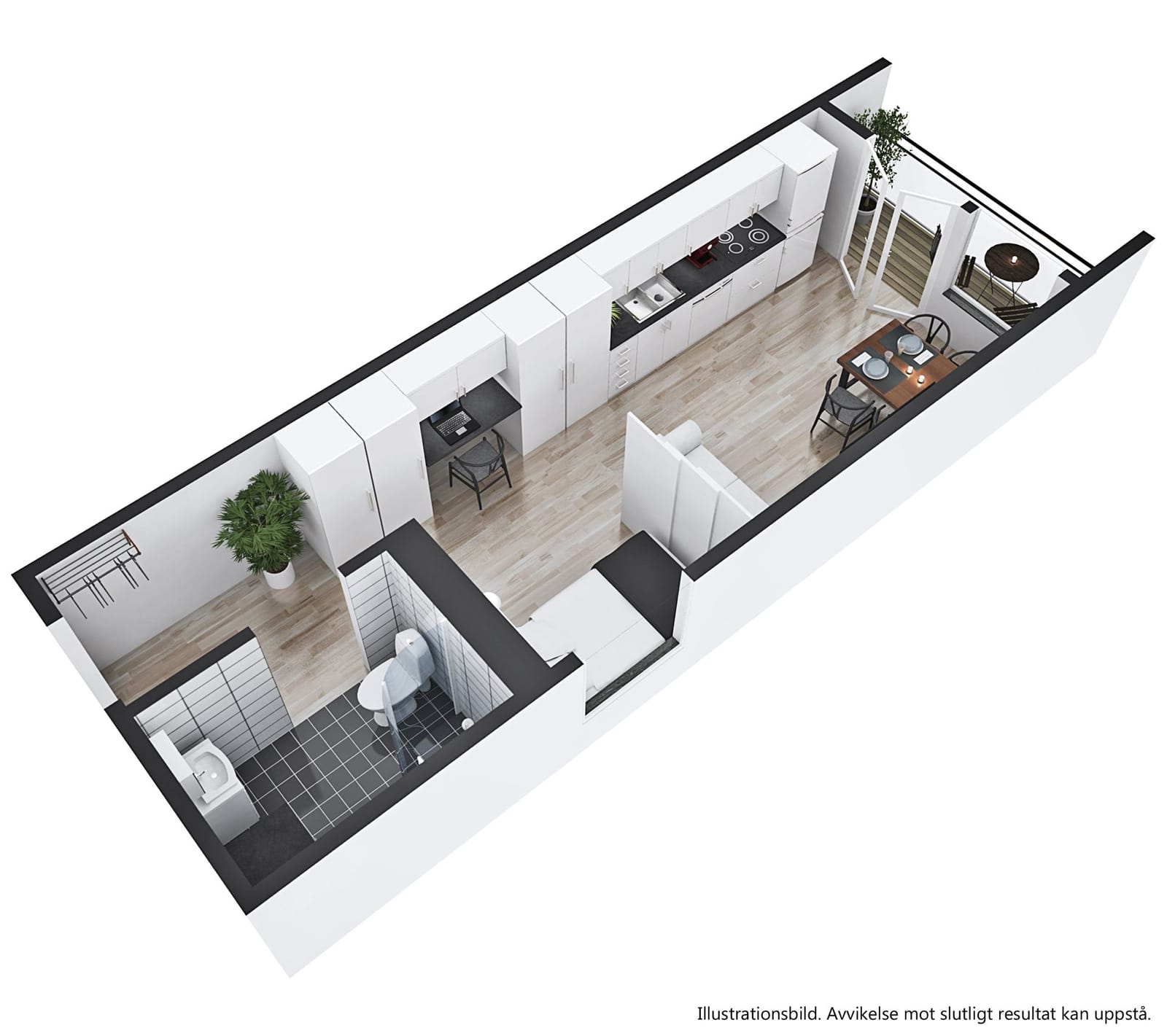 Lägenhet, 1 rooms, 31 sqm, Karlstad