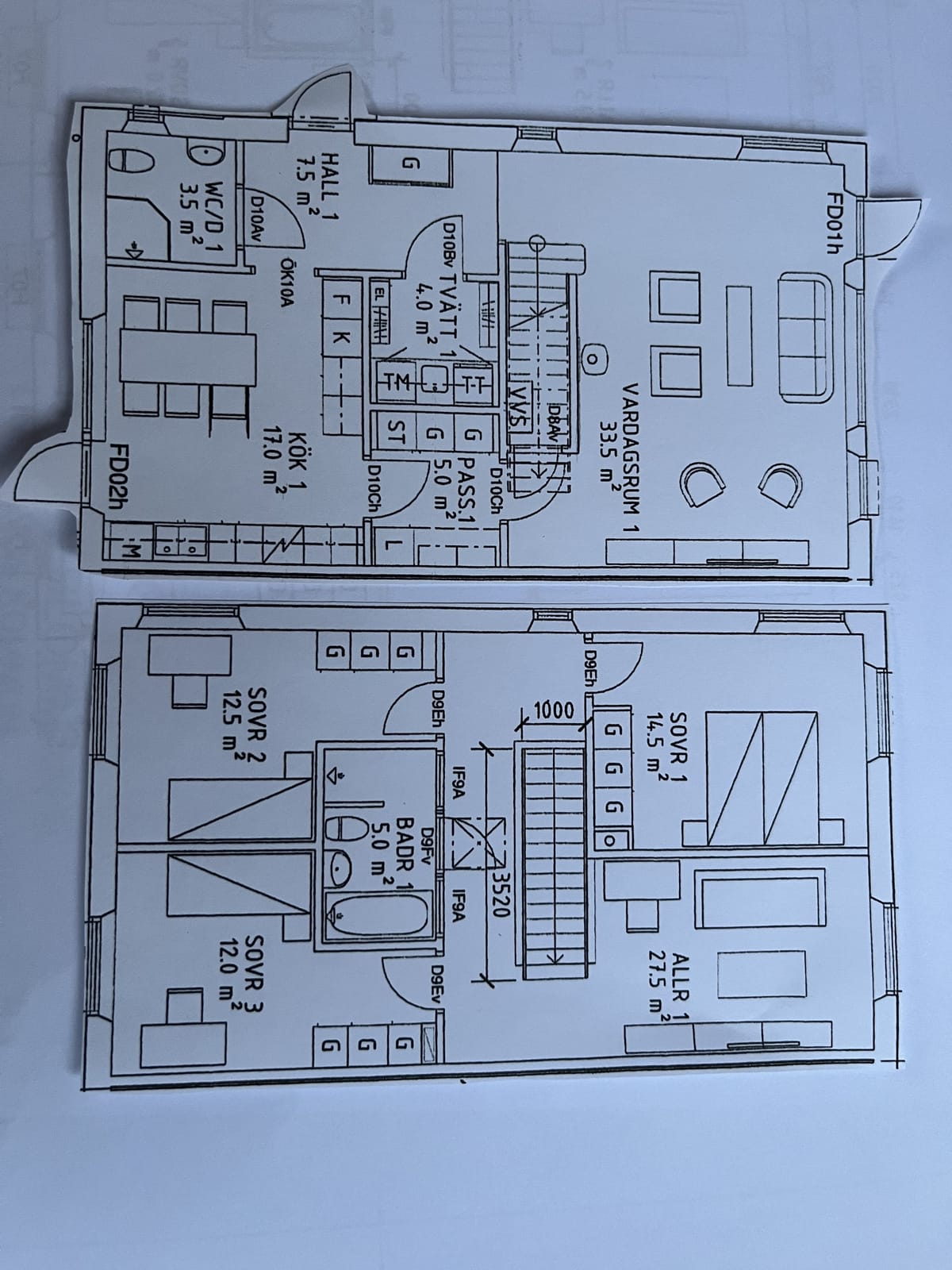 Duplex, 5 rooms, 152 sqm, Linköping