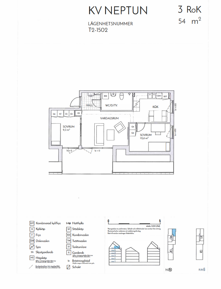 3 rok · 54 m² i Västerås – bild 9