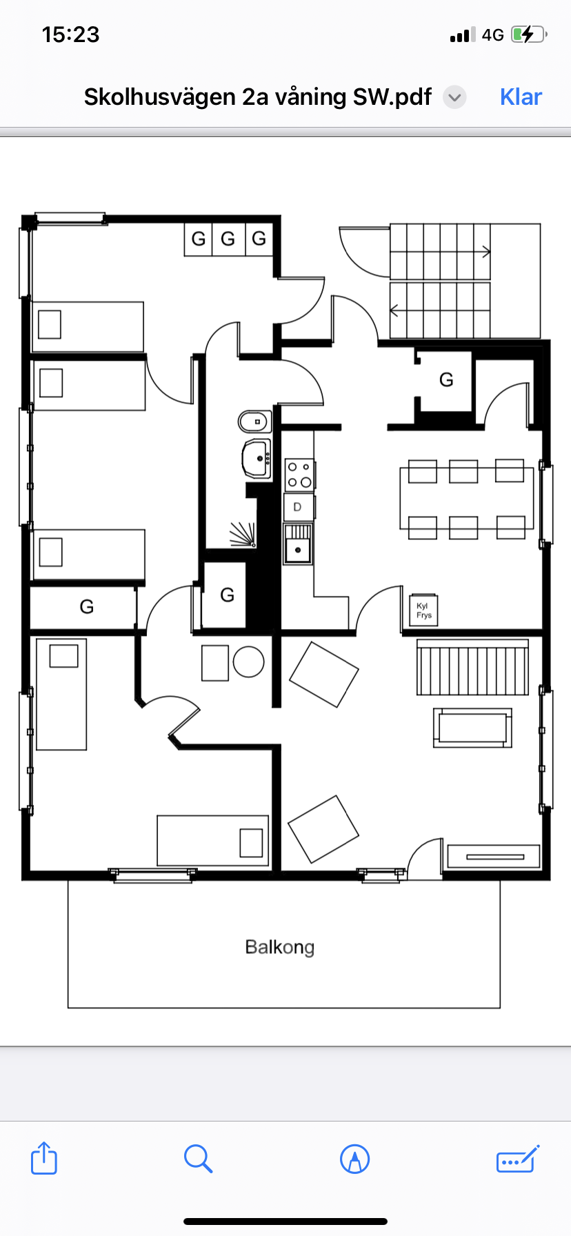 Lägenhet, 5 rooms, 98 sqm, Karlstad