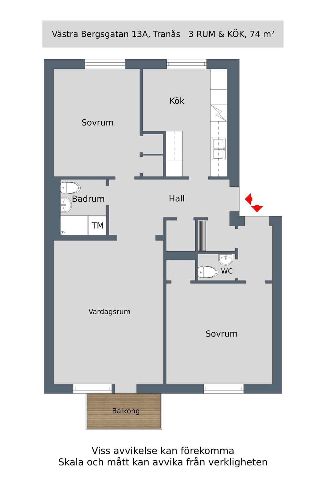 3 rok · 74 m² i Tranås – bild 4