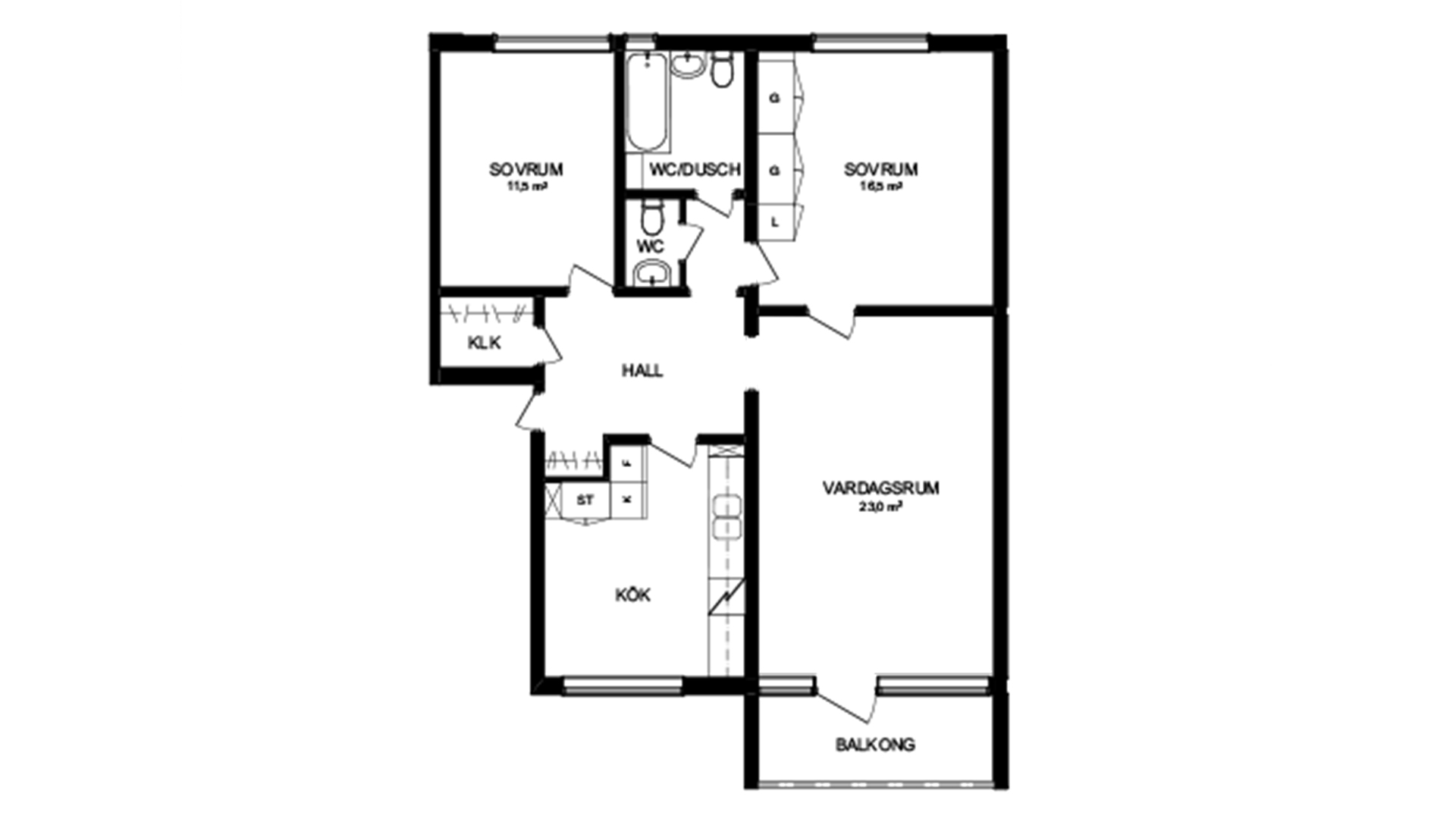 Lägenhet, 3 rooms, 81 sqm, Västerås – Västerås