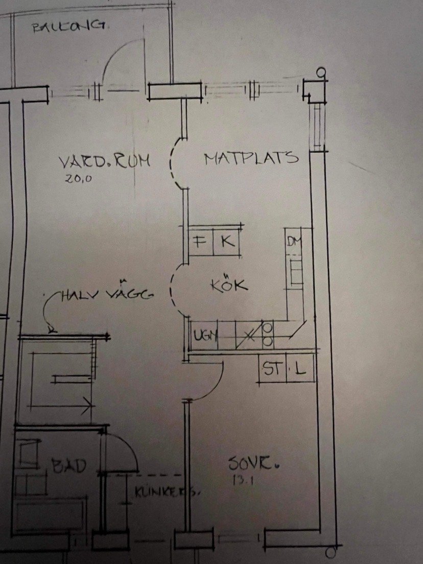 Lägenhet, 2 rooms, 64 sqm, Stockholm