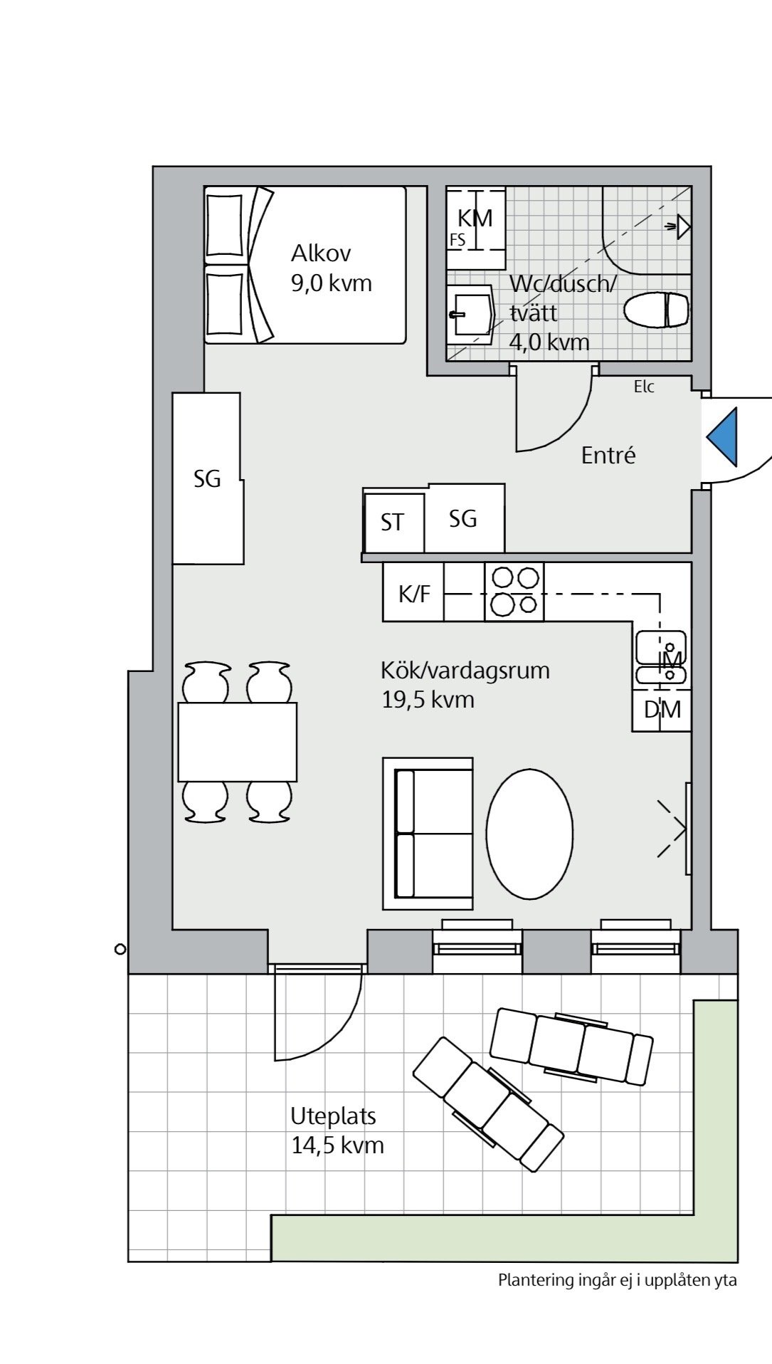 1 rok · 39 m² i Halmstad – bild 5