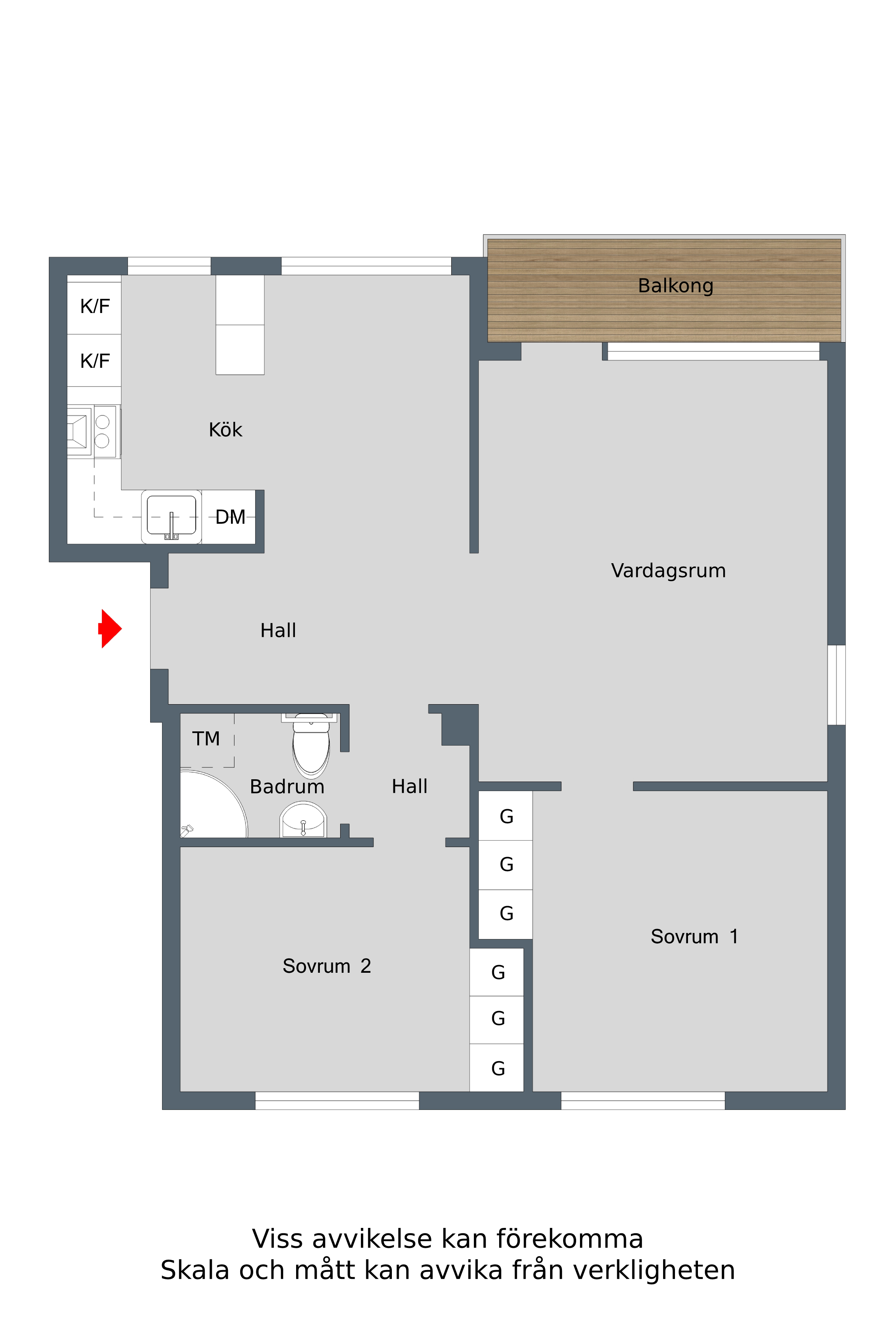 Lägenhet, 3 rooms, 76 sqm, Köping – bild 18