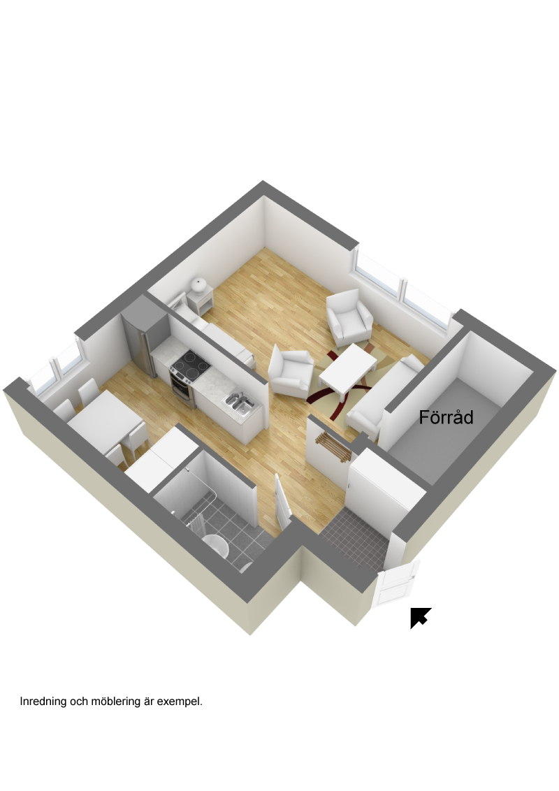 Lägenhet, 1 rooms, 32 sqm, Borås – bild 5