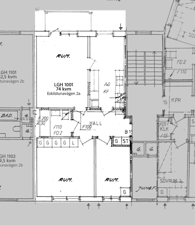 Lägenhet, 3 rooms, 74 sqm, Torshälla – bild 2