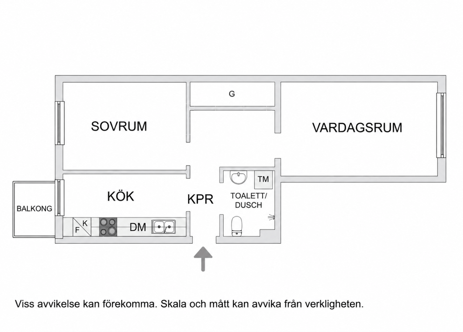 2 rok · 57 m² i Norrköping – Norrköping