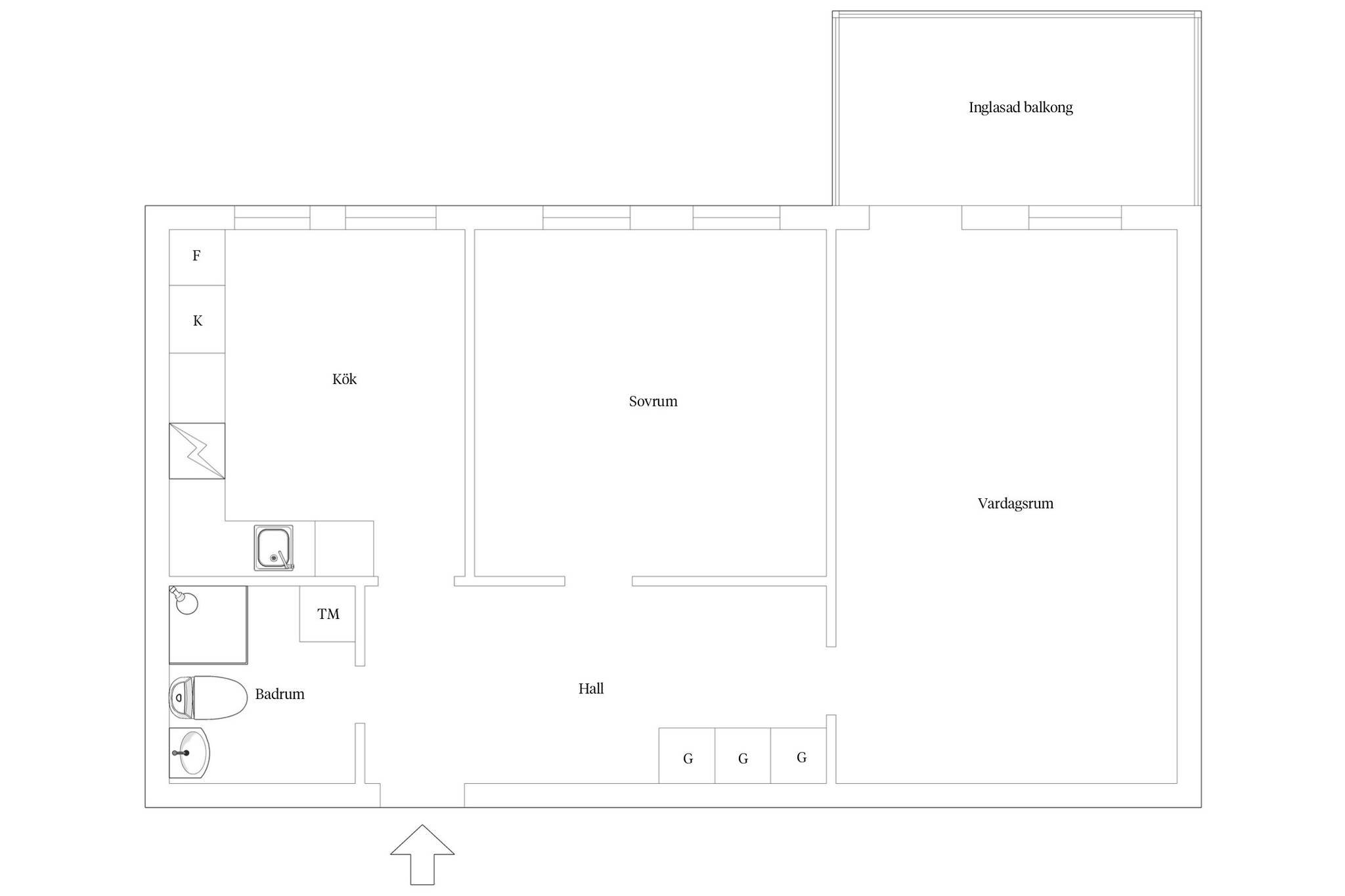 2 rok · 57 m² i Helsingborg – bild 15