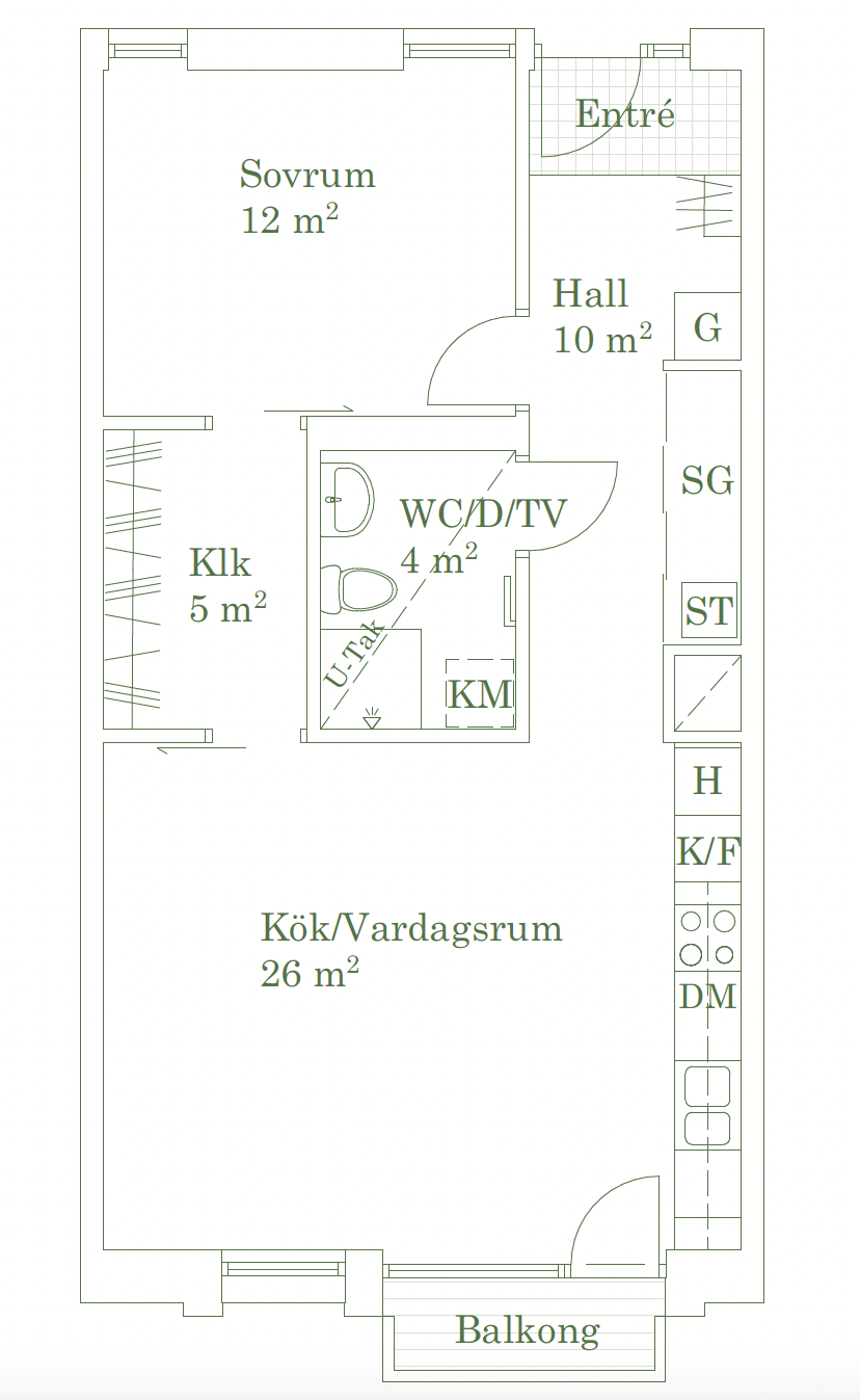 Lägenhet, 2 rooms, 60 sqm, Lund – Lund