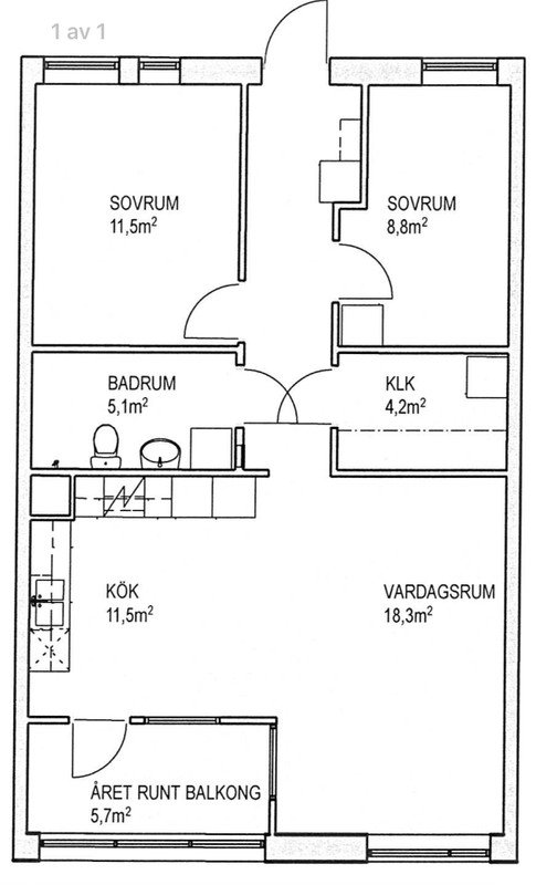 1 rok · 8 m² i Hägersten – Hägersten