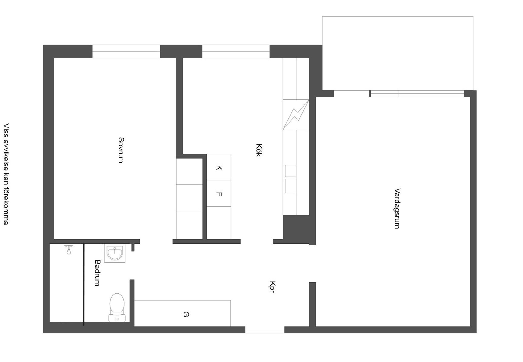 Lägenhet, 2 rooms, 60 sqm, Norrtälje – bild 3