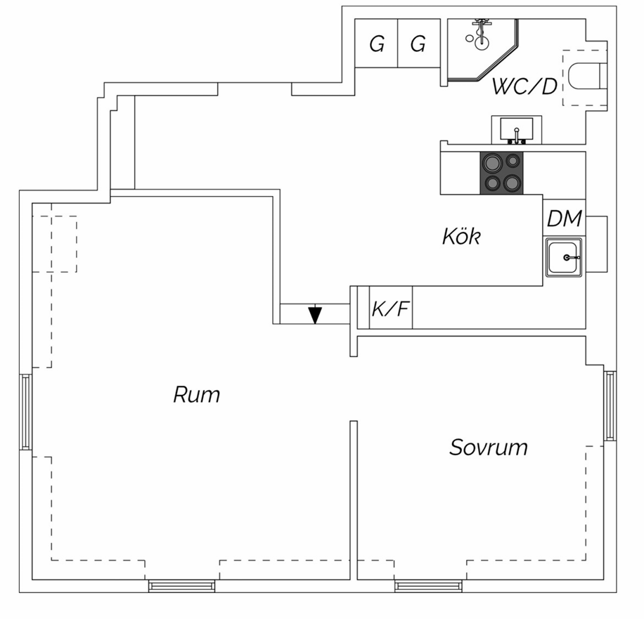 Lägenhet, 2 rooms, 54 sqm, Malmö – bild 8