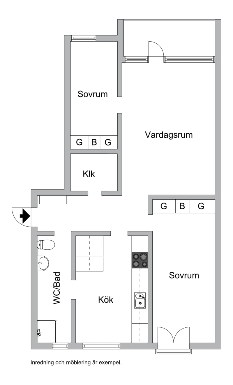 3 rok · 77 m² i Halmstad – bild 4