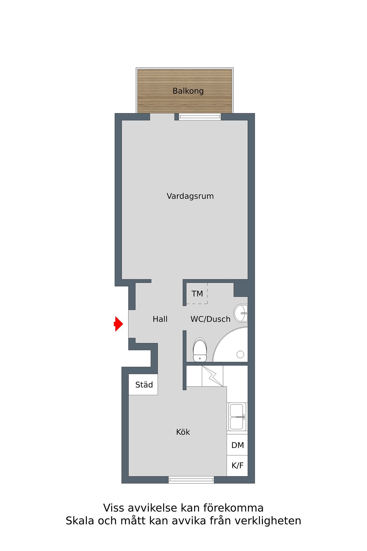 Lägenhet, 1 rooms, 38 sqm, Köping – bild 16