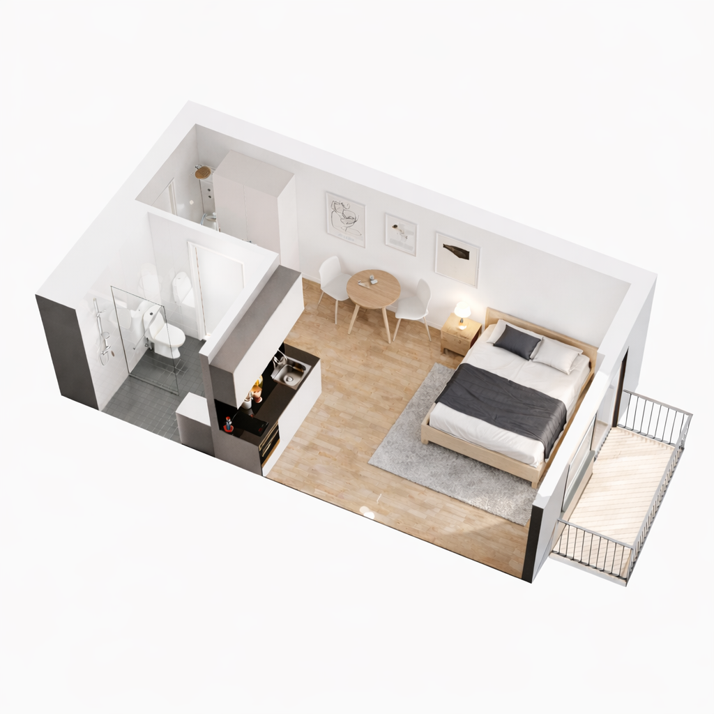 Lägenhet, 1 rooms, 25 sqm, Karlstad – Karlstad