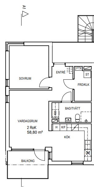 2 rok · 59 m² i Stockholm – Stockholm