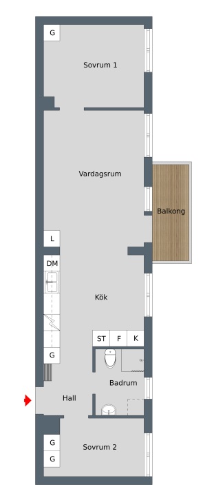 3 rok · 61 m² i Nyköping – bild 11