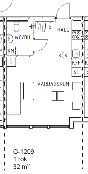 1 rok · 32 m² i Nynäshamn – bild 15