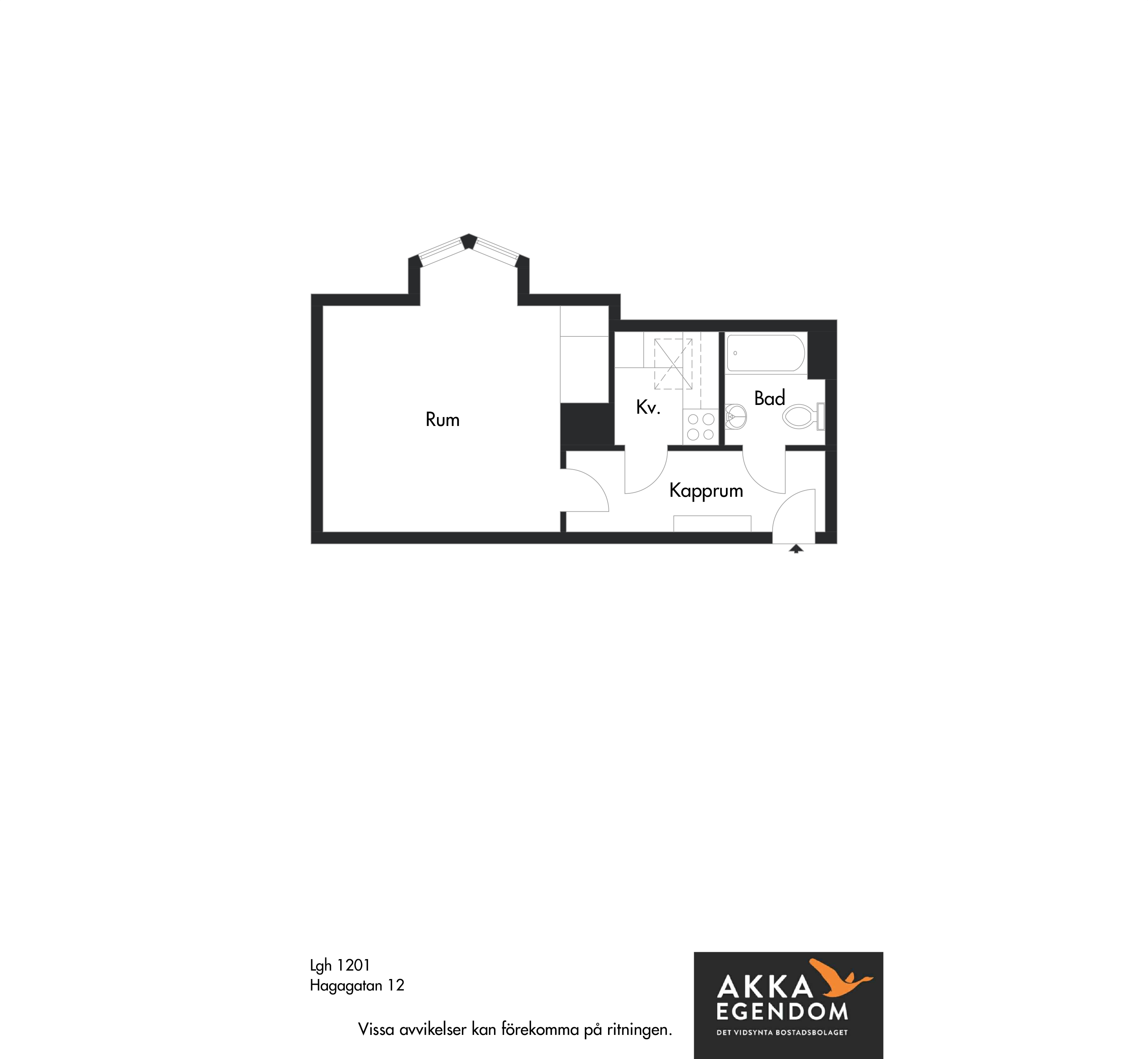 Lägenhet, 1 rooms, 39 sqm, Bromölla – bild 3
