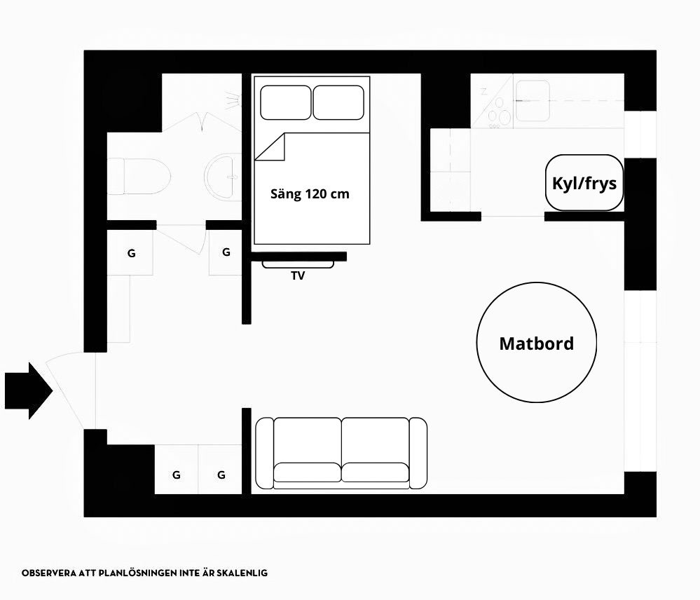 2 rok · 31 m² i Spånga – bild 2