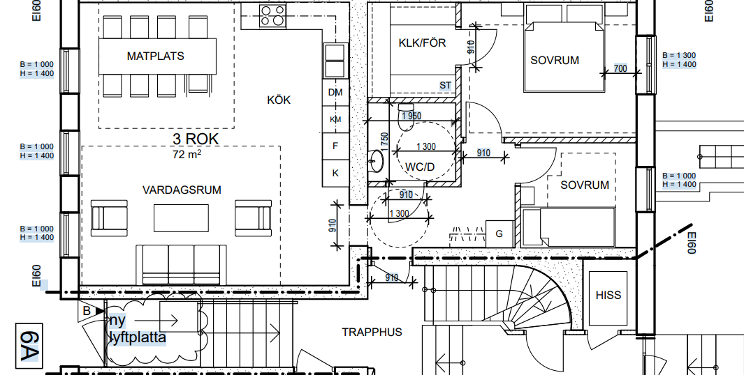 3 rok · 72 m² i Halmstad – bild 3