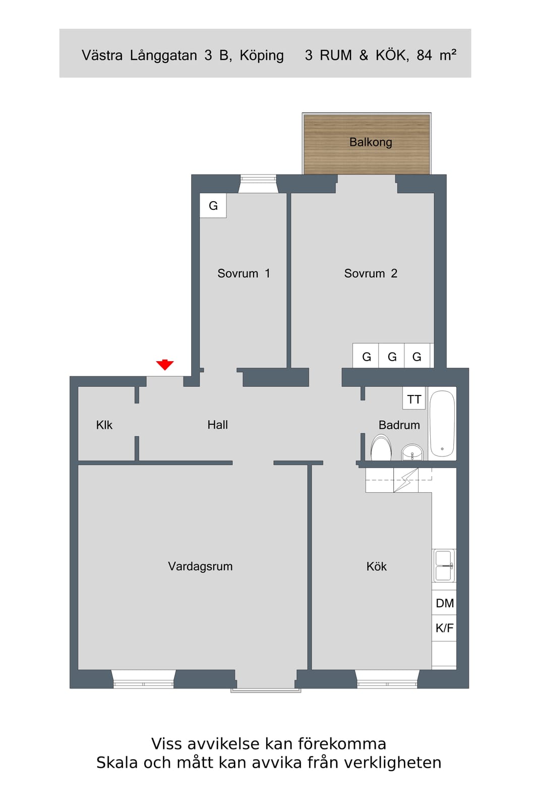 3 rok · 84 m² i Köping – bild 13