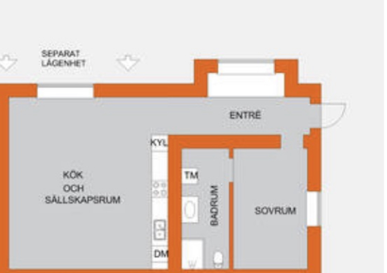 Lägenhet, 2 rooms, 55 sqm, Lidingö – bild 9