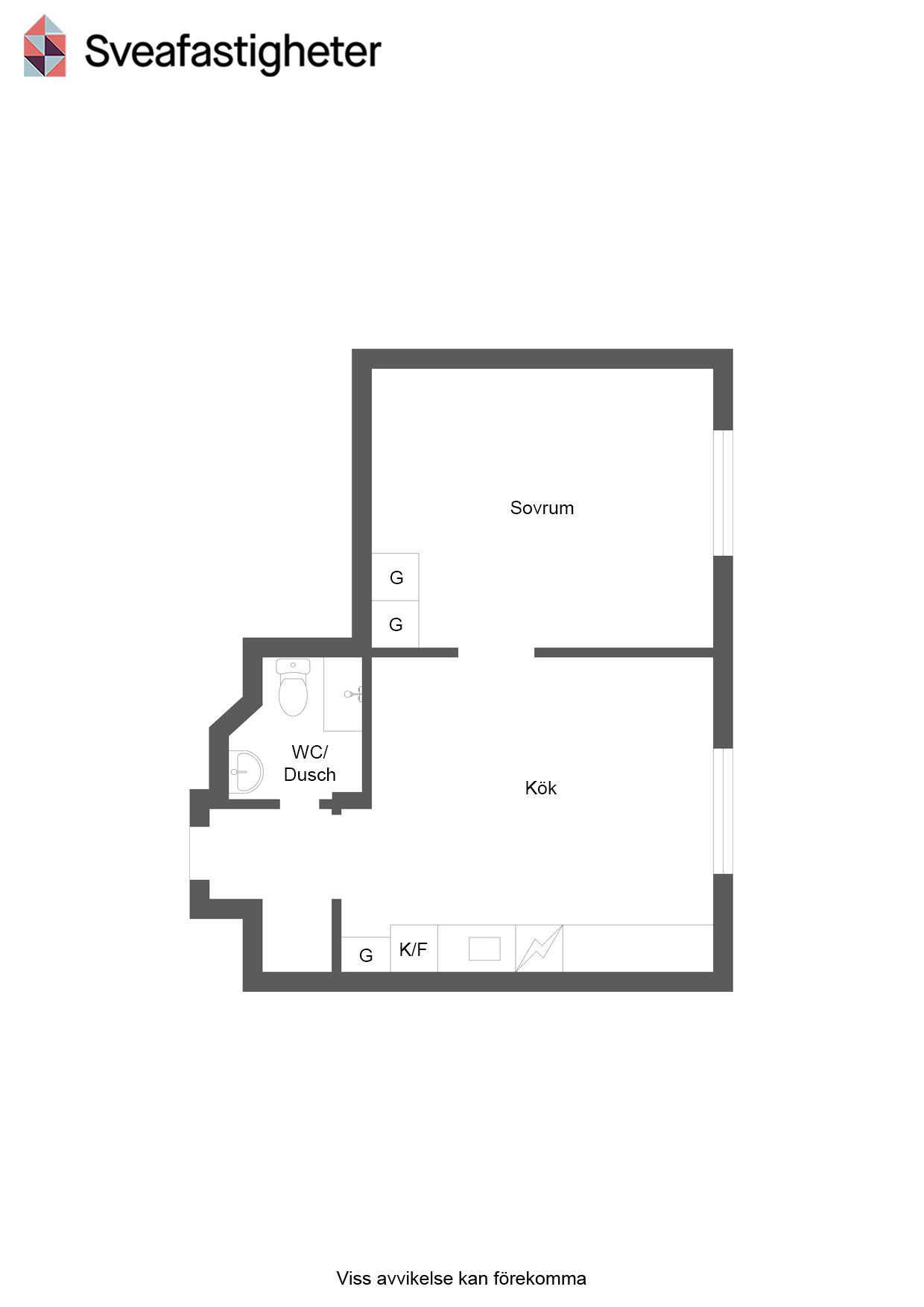 Lägenhet, 1 rooms, 28 sqm, Sundsvall – bild 7