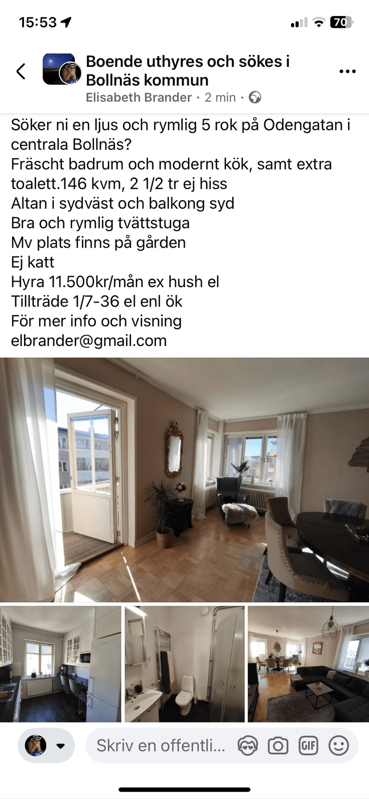 5 rok · 146 m² i Bollnäs – Bollnäs