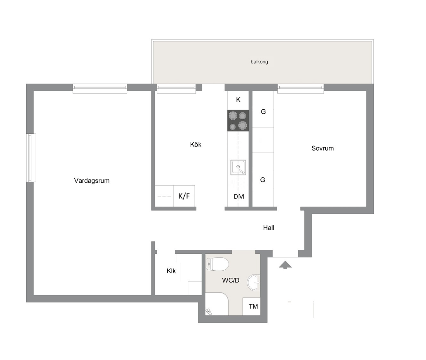 Lägenhet, 2 rooms, 60 sqm, Danderyd – bild 11