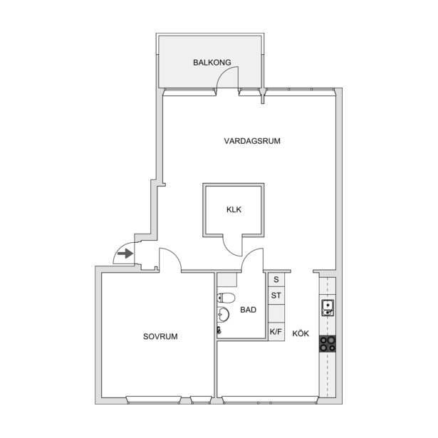 2 rok · 68 m² i Karlshamn – bild 13