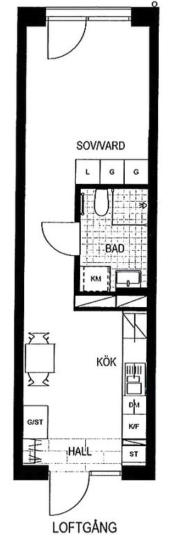 Lägenhet, 1 rooms, 32 sqm, Hörby – bild 2